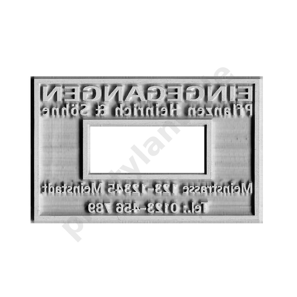 Ersatzstempelplatte 3660 Ersatzstempelplatte 3660
